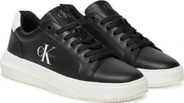 Calvin Klein Jeans CHUNKY CUPSOLE MONO LTH WN Kadın Siyah Sneaker YW0YW01872-0GM - Image 1
