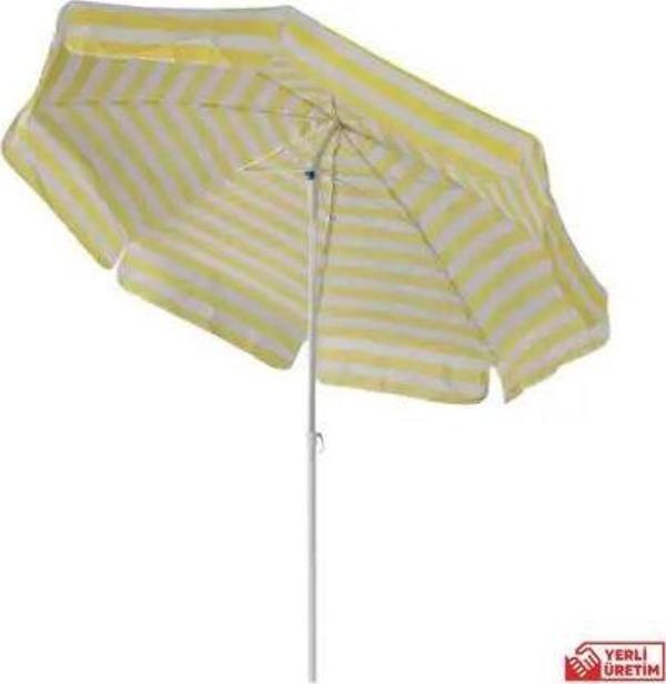 Plaj Bahçe Balkon Şemsiyesi 200cm Sarı - Image 1