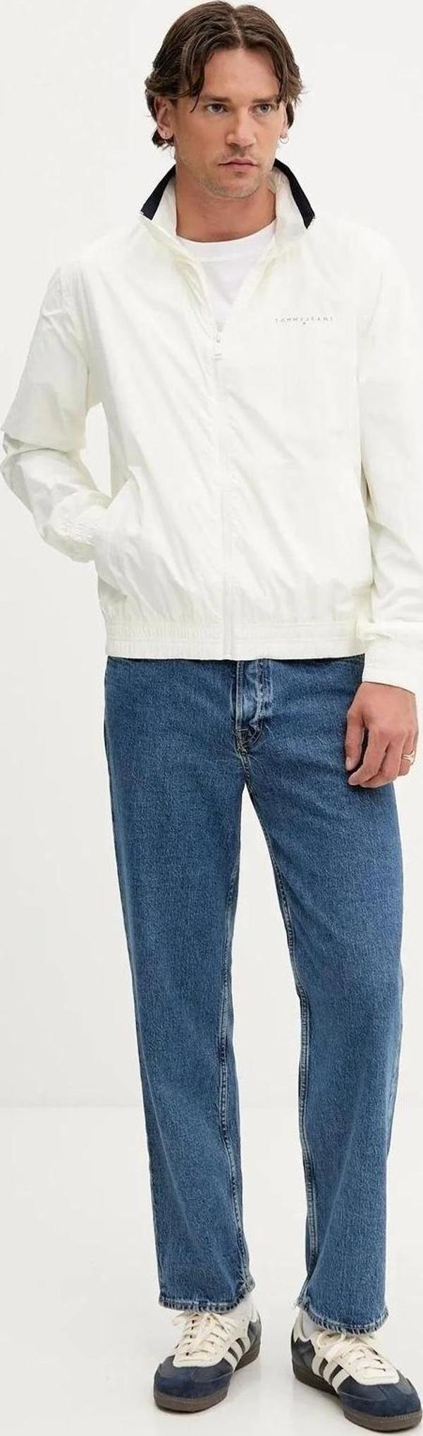 Tommy Jeans TJM LW ESSENTIAL JACKET Erkek Beyaz Ceket DM0DM21667YBL - Image 1