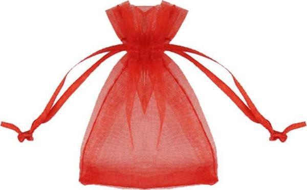 KESE TAŞSIZ TÜL KIRMIZI 12X14CM 100 ADET - Image 1