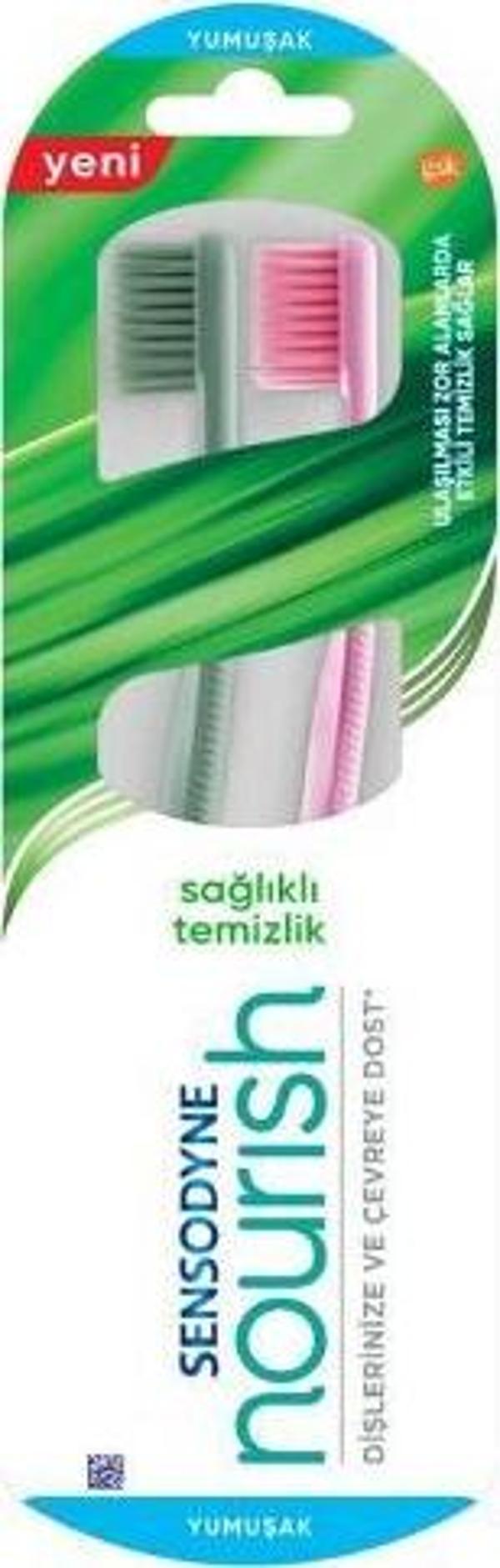 Sensodyne Diş Fırçası Nourish Yumuşak 2 li - Image 1