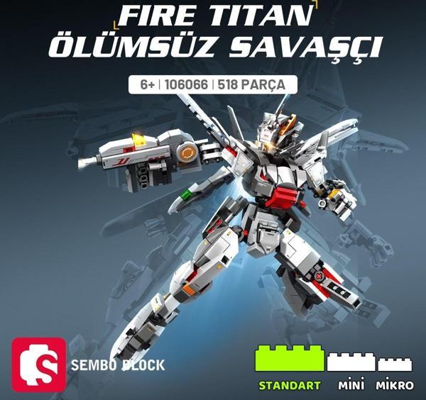 Fire Titan Ölümsüz Savaşçı Yapı Bloğu Seti - Image 1
