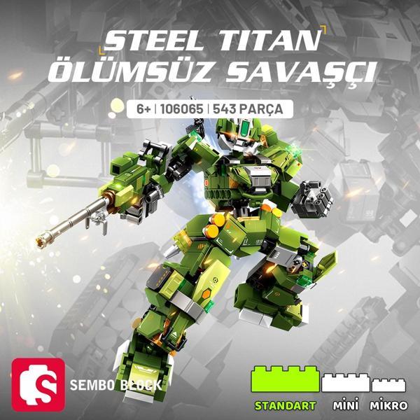 Steel Titan Ölümsüz Savaşçı Yapı Bloğu Seti - Image 1