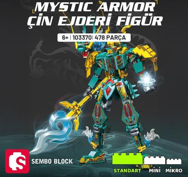 Sembo Block Mystic Armor Çin Ejderi Figür Yapı Bloğu Seti 478 Parça - Image 1