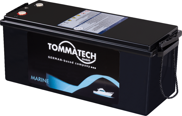 TommaTech 12.8 V 200 AH Marin Bluetooth Lityum Batarya - Image 1