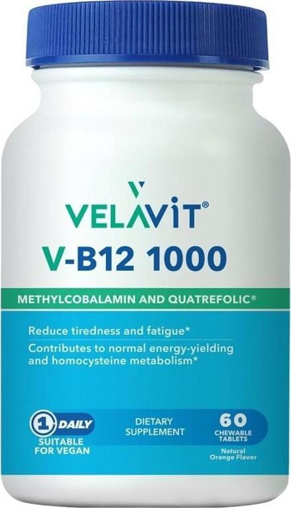 Velavit V-B12 1000 Çiğneme Tableti 60lı - Image 1