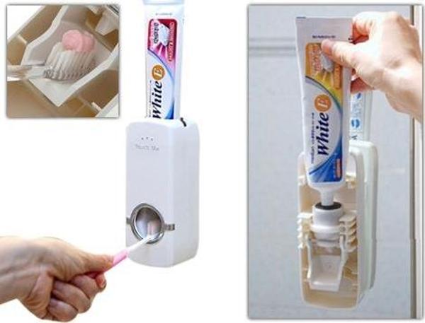 Banyo Dekoru için Fiş Fırça Tutucu Otomatik Diş Macunu Sıkacağı - Image 1