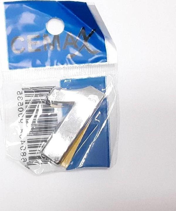 Büro Ev Dekoru için 4CM Krom Kaplı Plastik 1 No Kapı Numarası - Image 1