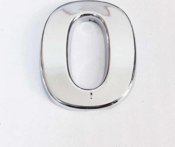 Büro Ev Dekoru için 9CM Yapışkanlı Krom O Harfi - Image 1