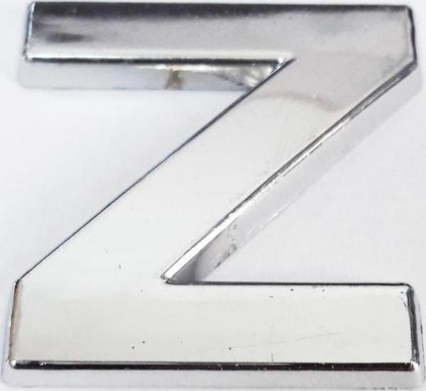 Büro Ev Dekoru için 9CM Yapışkanlı Krom Z Harfi - Image 1