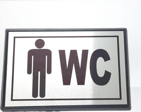 Büro İş Güvenliği için 10x7CM Mini BAY-BAYAN WC Uyarı Tabelası - Image 1
