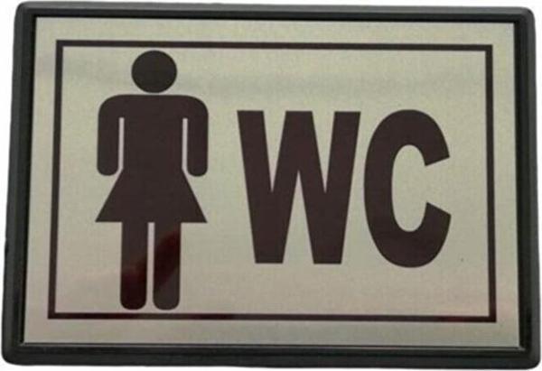 Büro İş Güvenliği için 13x8CM Maksi BAYAN WC Uyarı Tabelası - Image 1