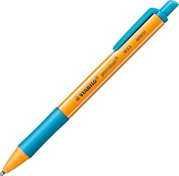 Stabilo Ponitball 0.5mm Basmalı Tükenmez Kalem Turkuaz 6030/51 - Image 1
