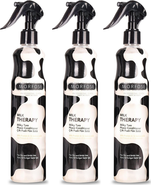 Morfose Milk Therapy Çift Fazlı Fön Sütü 400 ml 3 Adet - Image 1