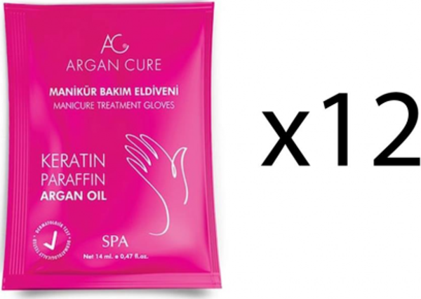 Argan Cure Kremli Manikür Bakım Eldiveni 12 Çift - Image 1