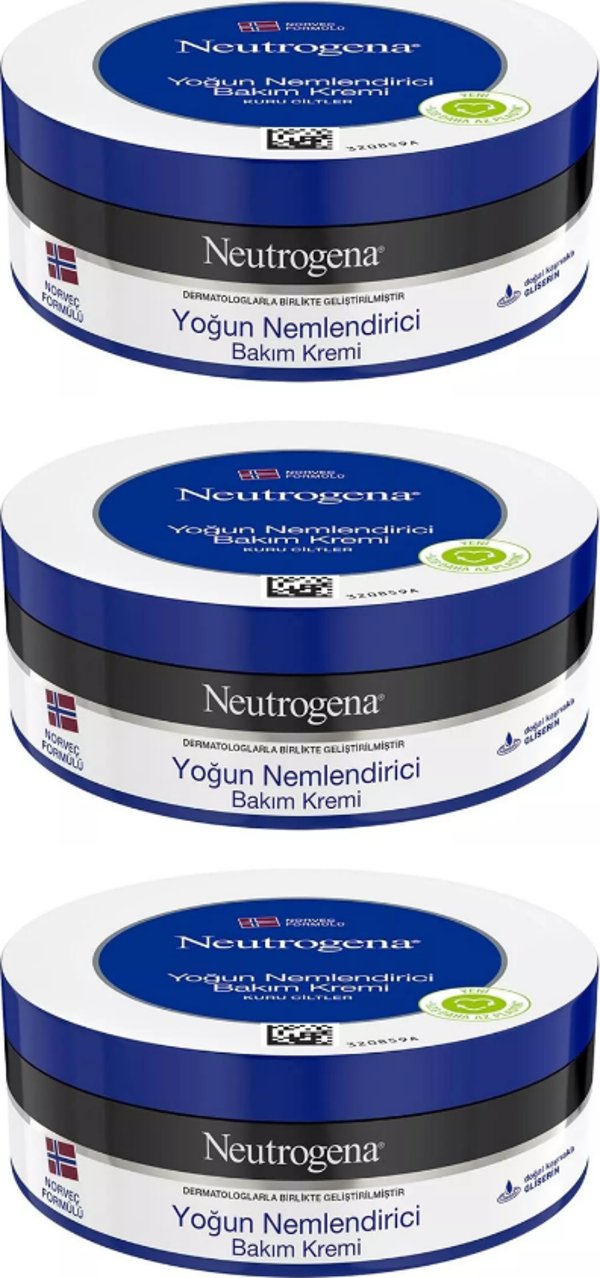 Neutrogena Norveç Formülü Yoğun Nemlendirici Bakım Kremi 200 ml 3 Adet - Image 1