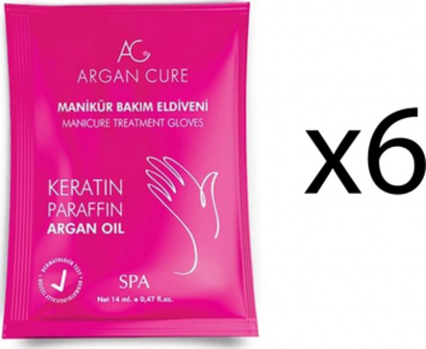 Argan Cure Kremli Manikür Bakım Eldiveni 6 Çift - Image 1