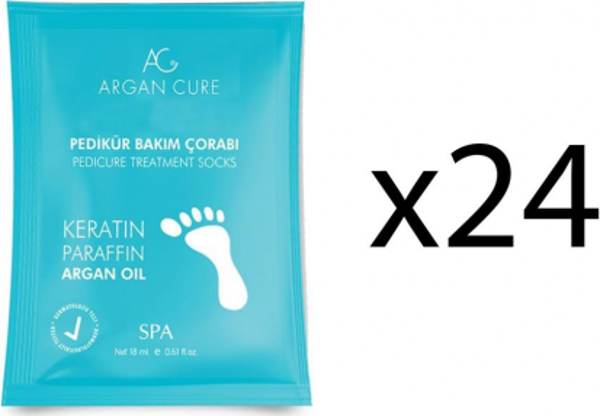 Argan Cure Kremli Pedikür Bakım Çorabı 24 Çift - Image 1