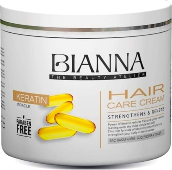 Bianna Saç Bakım Kremi 500 Ml Keratin Miracle (Parabensiz) - Image 1
