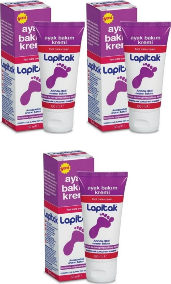 Lapitak Ayak Bakım Kremi 60 Ml 3 Adet - Image 1