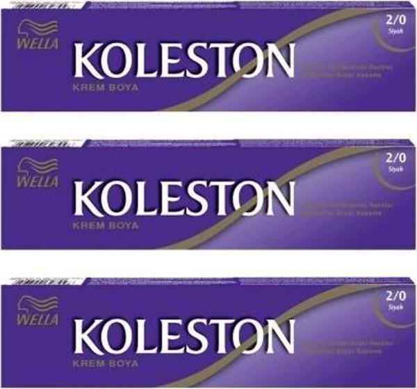 Koleston Tüp Boya 50 ml - 2.0 Siyah 3 Adet - Image 1