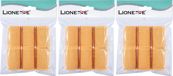 Lionesse Bigudi 1112 Süngerli Turuncu 6'lı Paket 3 Adet - Image 1