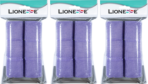 Lionesse Bigudi 1114 Süngerli Mor 6lı Paket 3 Adet - Image 1