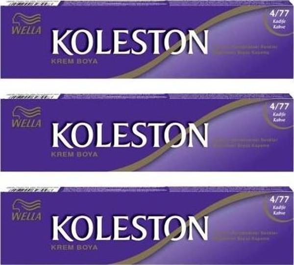 Koleston Tüp Boya 50 ml - 4.77 Kadife Kahve 3 Adet - Image 1