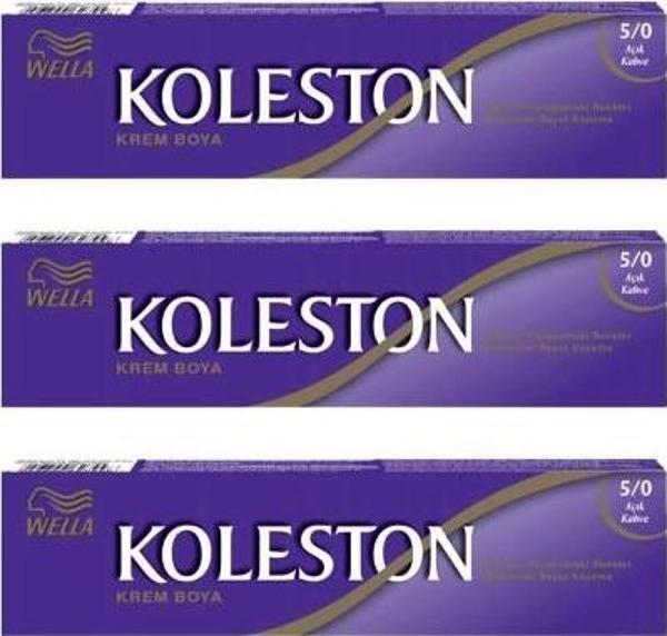 Koleston Tüp Boya 50 ml - 5.0 Açık Kahve 3 Adet - Image 1