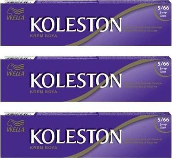 Koleston Tüp Boya 50 ml - 5.66 Şarap Kızılı 3 Adet - Image 1