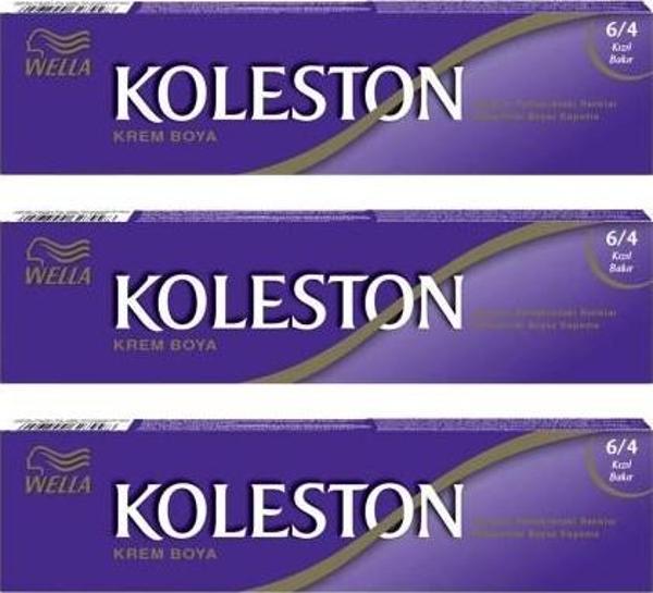 Koleston Tüp Boya 50 ml - 6.4 Kızıl Bakır 3 Adet - Image 1