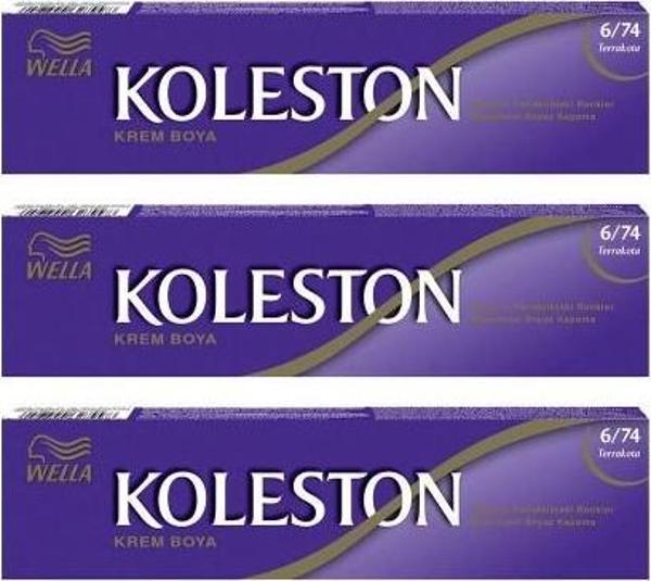 Koleston Tüp Boya 50 ml - 6.74 Terrakota 3 Adet - Image 1