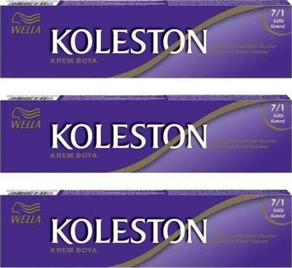Koleston Tüp Boya 50 ml - 7.1 Küllü Kumral 3 Adet - Image 1