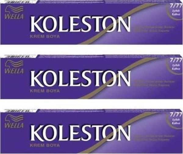 Koleston Tüp Boya 50 ml - 7.77 Işıltılı Kahve 3 Adet - Image 1