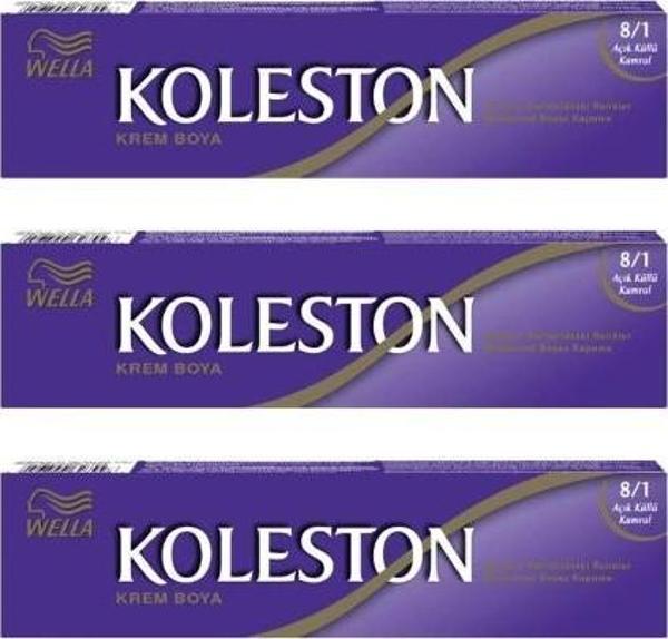 Koleston Tüp Boya 50 ml - 8.1 Açık Küllü Kumral 3 Adet - Image 1