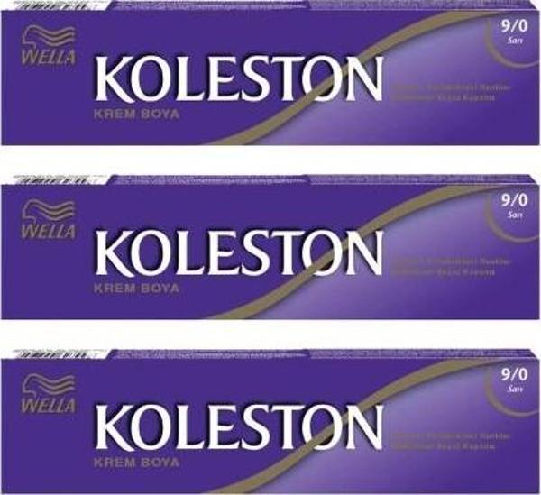 Koleston Tüp Boya 50 ml - 9.0 Sarı 3 Adet - Image 1