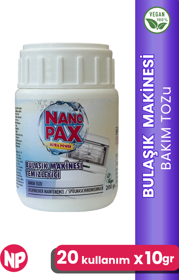 BULAŞIK MAKİNESİ TEMİZLEYİCİ TOZU ULTRA KONSANTRE - 200gr (20 X 10gr) - Image 1