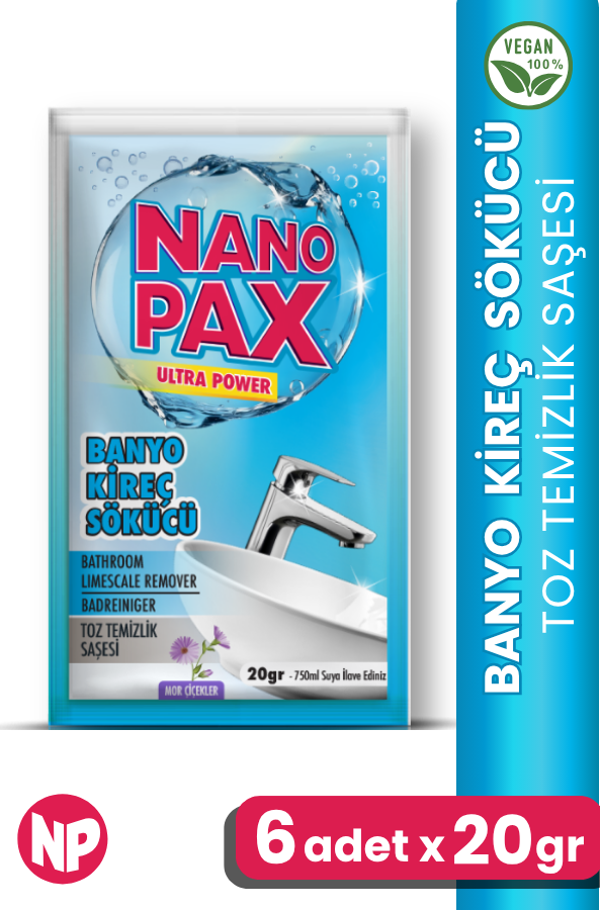 Banyo - Kireç Sökücü Toz Temizlik Saşesi (6 adet X 20gr) - Image 1
