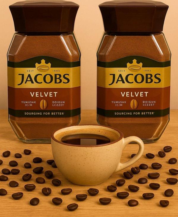 Jacobs Velvet %100 Çözünebilir Kahve 95 gr x 2 Adet - Image 1