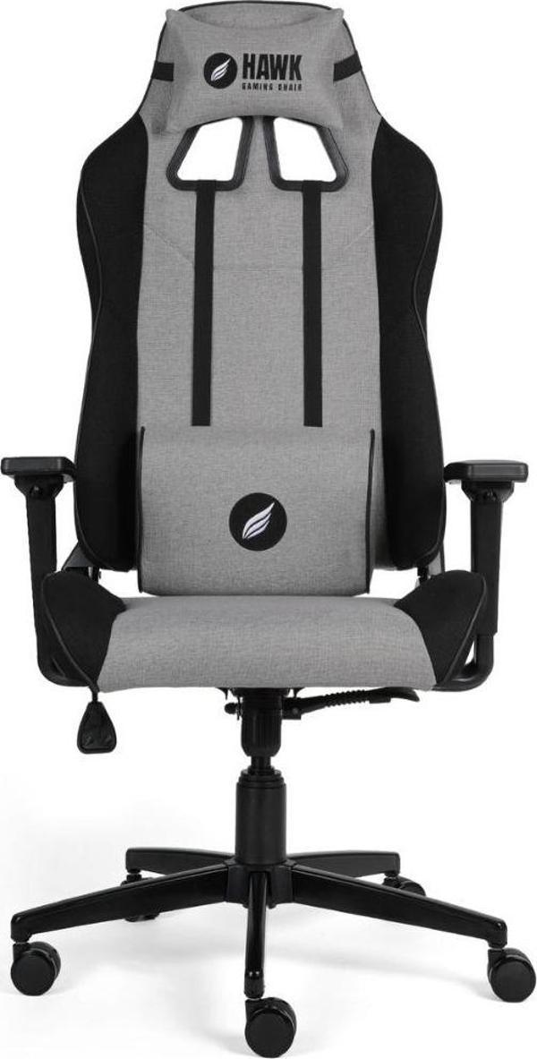 Hawk Gaming Chair Fab v2 3D Kolçak Kumaş Gri/Siyah Gaming (Oyuncu) Koltuğu - Image 1