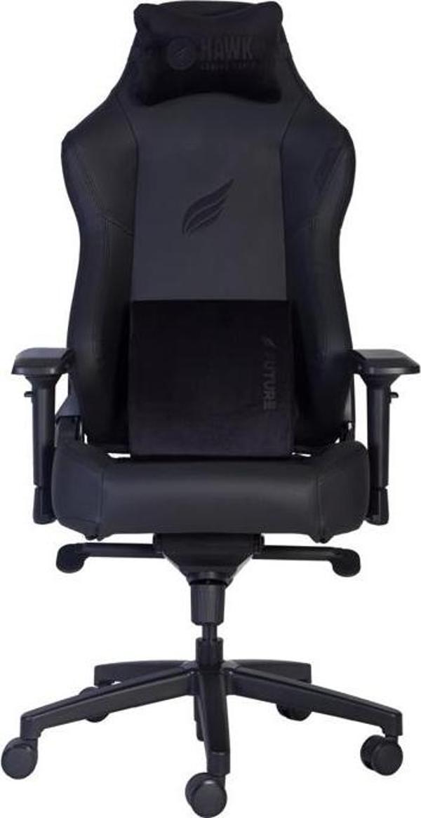 Hawk Gaming Chair Future Dark 4D Kolçak PU Deri Siyah Gaming (Oyuncu) Koltuğu - Image 1