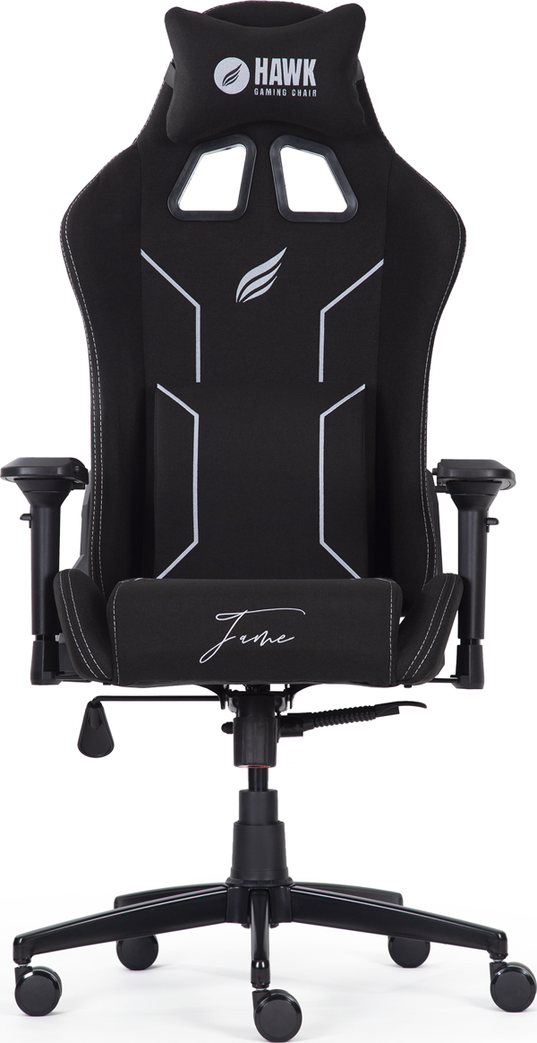 Hawk Gaming Chair Fame Silver 4D Kolçak Kumaş  Gaming (Oyuncu) Koltuk - Image 1