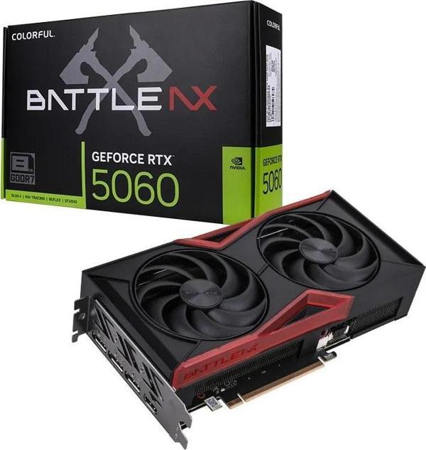 COLORFUL BattleAX GeForce RTX 5060 NB DUO 8GB-V GDDR7 128Bit 8GB Gaming (Oyuncu) Ekran Kartı - Image 1
