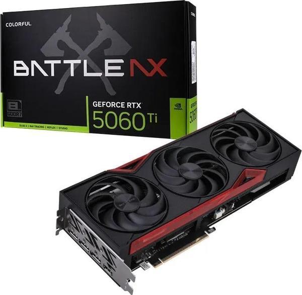 COLORFUL BattleAX GeForce RTX 5060Ti NB EX 8GB-V GDDR7 128Bit 8GB Gaming (Oyuncu) Ekran Kartı - Image 1