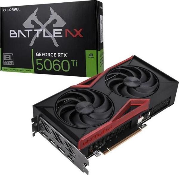 COLORFUL BattleAX GeForce RTX 5060Ti NB DUO 8GB-V GDDR7 128Bit 8GB Gaming (Oyuncu) Ekran Kartı - Image 1