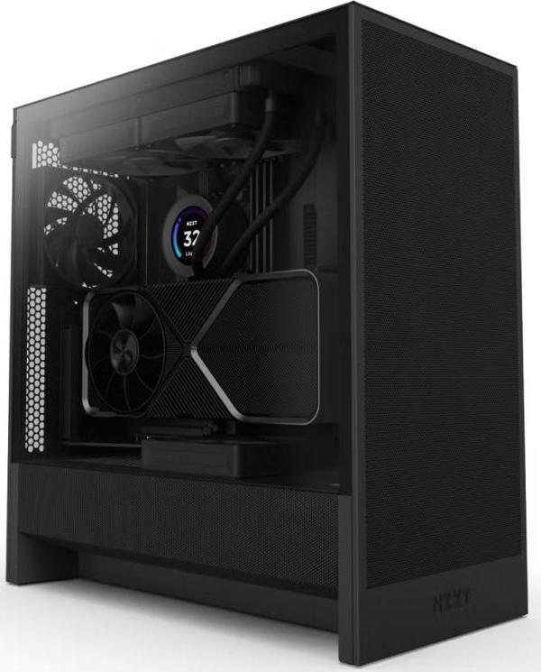 NZXT H Series H5 Flow CC-H52FB-01 Siyah Kasa + C750 PA-7B2BB-EU 750w 80+ Bronze Power Bundle - Image 1
