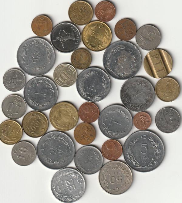 Escoines Koleksiyon 368605c2a4fe43 Yerli/Yabancı Koleksiyon Başlangıç seti 33 Adet Eski Madeni/Jeton - Image 1