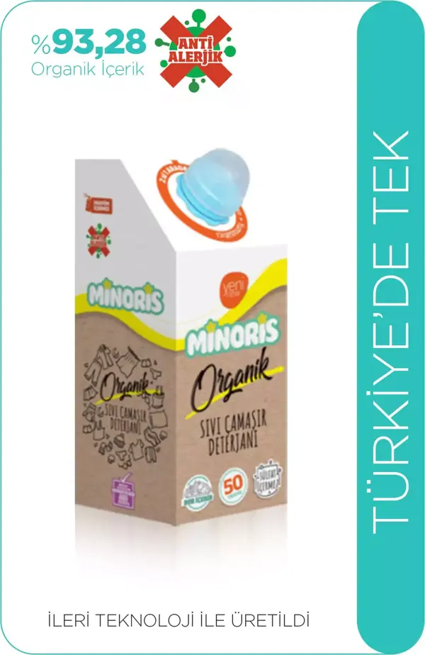 Minoris Organik Antialerjik Ebeveyn Çamaşır Deterjanı 50 Yıkama - Image 1
