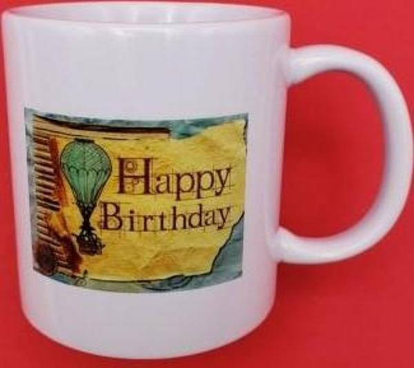 Baskılı Happy Birthday Kupa Bardak - Image 1