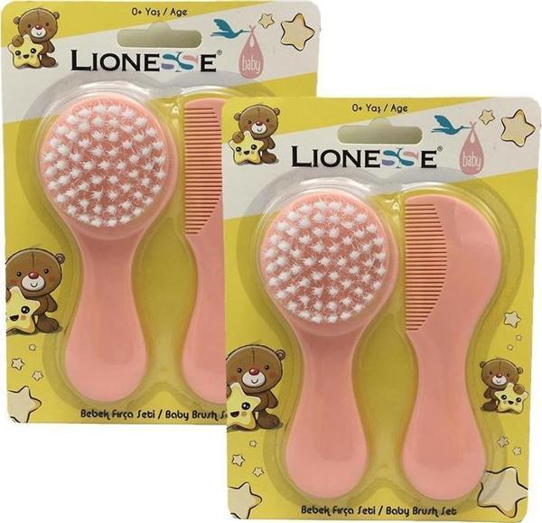 Tarko Lionesse Fırça Tarak Seti - Pembe x 2 - Image 1